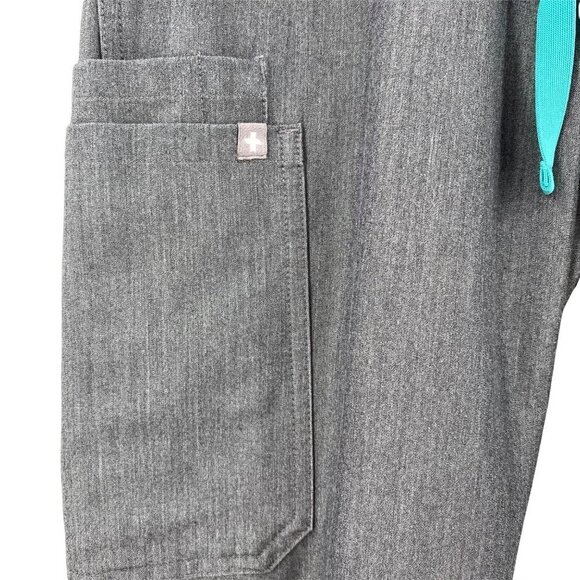 Figs Technical Collection Grey Pants Women's Size Small Tall - Picture 2 of 9